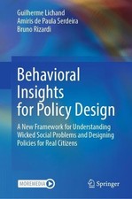 Image of Behavioral Insights for Policy Design - 9783031330339
