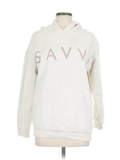 SAVVI Women White Sweatshirt L