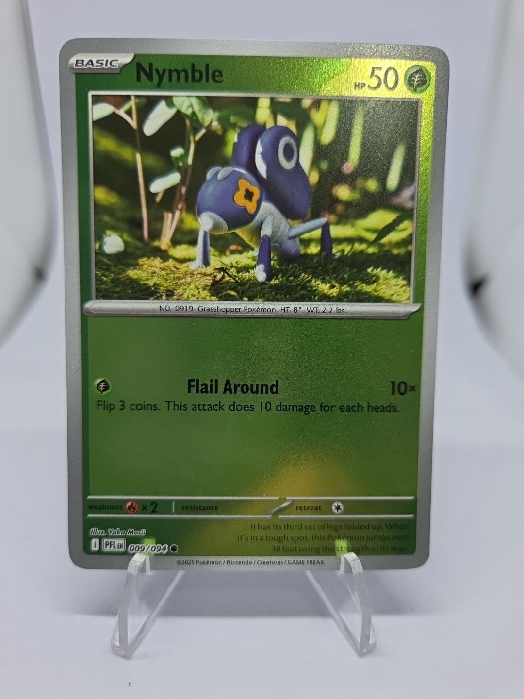 Reverse Holo Nymble 009/094 Common ME02: Phantasmal Flames Pokemon