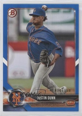2018 Bowman Draft Blue 18/150 Justin Dunn #BD-178 sh7