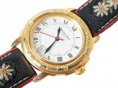 Michel Jordi Swiss Women Watch 1991 Edelweiss Embroidery | eBay