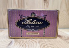 Alte Blechdose Zigarettenfabrik KOSMOS 100er Zigarettendose SELICA Cigaretten
