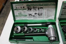 Greenlee High Leverage Ratchet 1904 Conduit Knockout Punch Slug Buster Set