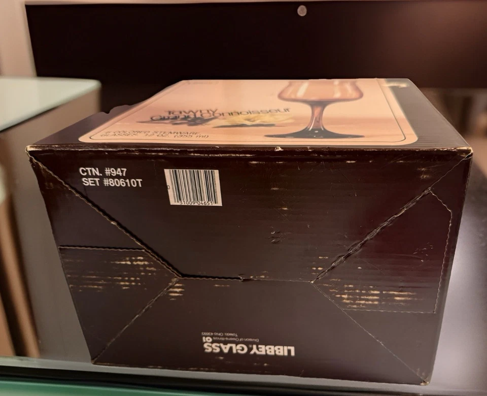 Vaso de color LIBBEY Tawny Grand Connoisseur ~ Juego de 6 vasos 12 oz (355 ml) Foto 4 de 4