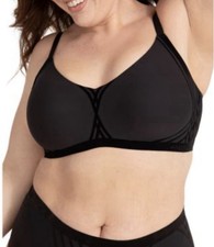 HoneyLove LiftWear Silhouette Bra Wireless Size 2X VAMP Black NWOT