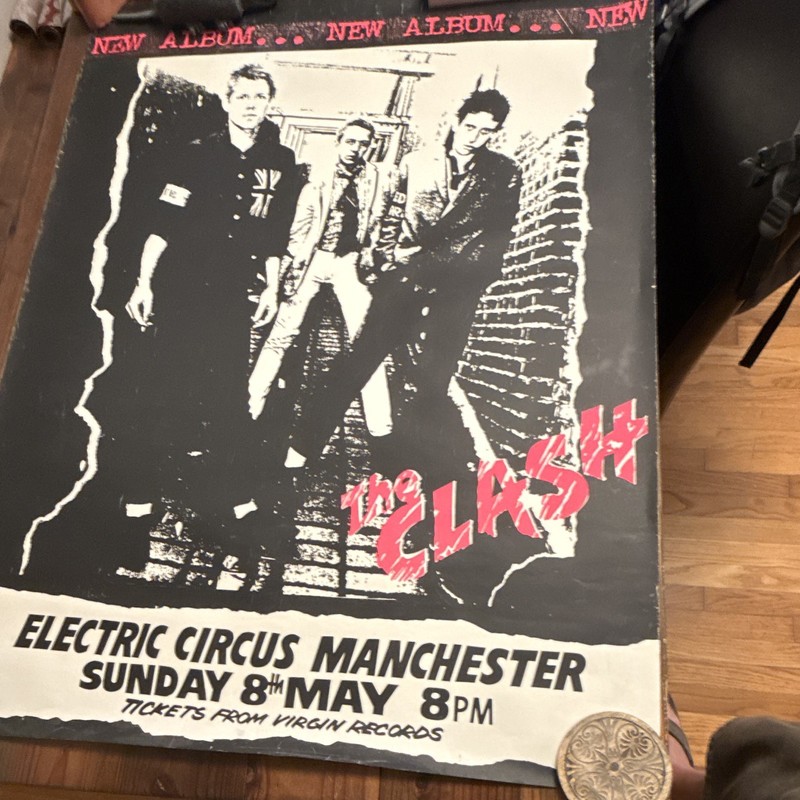 The Clash Electric Circus Manchester Concert Poster Sunday 8th May 8PM