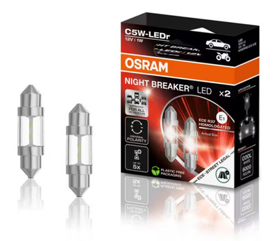 OSRAM C5W NIGHT BREAKER LED ECE StVZO-Konforme LED 6000K 2 Stück Sofitten