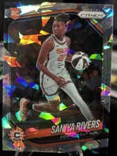 Panini Prizm WNBA 2025 Saniya Rivers RC Cracked Ice - Connecticut Sun