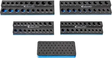 Foam Socket Organizer for Tool Box Drawer,Sockets Holder for Both 3/8&1/4� Sq...