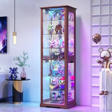 7-Tier Curio Display Cabinet RGB Lights APP Control Motion Sensor Collectible
