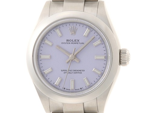 ROLEX 276200 watch Oyster Perpetual  purple Stainless  Women MurasakiDial【...