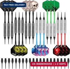 Darts Plastic Tip - 18Pcs Soft Tip Darts Set for Electronic Dart Board