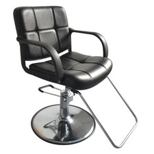 Hydraulic Hairdressing Barber Chair with Round Base Beauty Hair Salon Equipment