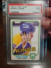 1981 O-PEE-CHEE HOCKEY #141 MARCEL DIONNE PSA 9