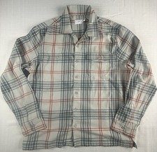 Onia Flannel Overshirt Men’s XL Wales Check Plaid Stormy Blue NWT $140 MSRP