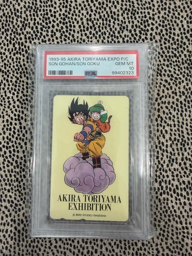 PSA 10 Son Goku Akira Toriyama Exhibition Phone Card Dragon Ball Z (POP 25)