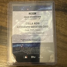 2025 Topps Cosmic Chrome - Stellanova Autographs Julio Rodriguez #SNA-JR (AU)