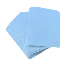 12 x Fabric Patch Iron-on Patches Light Blue 4.9"x3.7" for Clothes