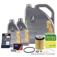 Atec ÖLfilter + 7L 5W-30 FÜR Mercedes A B C-KLASSE W176 W246 W204 W205 CLA GLA