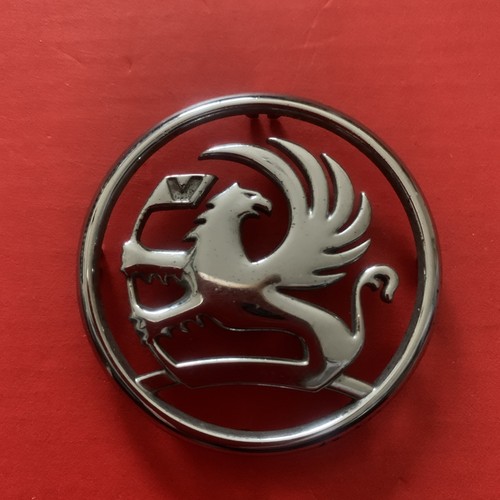 VAUXHALL GENUINE USED CHROME WHEEL CENTRE BADGE EMBLEM 23650/9127867 5.2cm/52mm