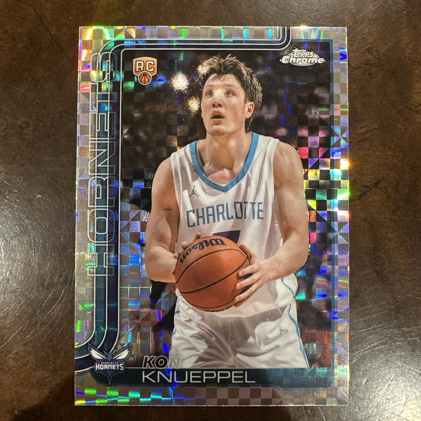 2025-26 Topps Chrome #254 Kon Knueppel X-Fractor