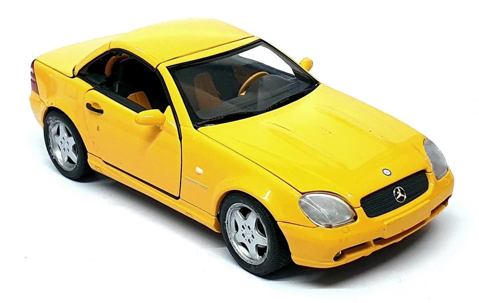 UT Models 1/18 Scale Diecast 26152 - Mercedes Benz SLK AMG - Yellow - Image 2 of 4