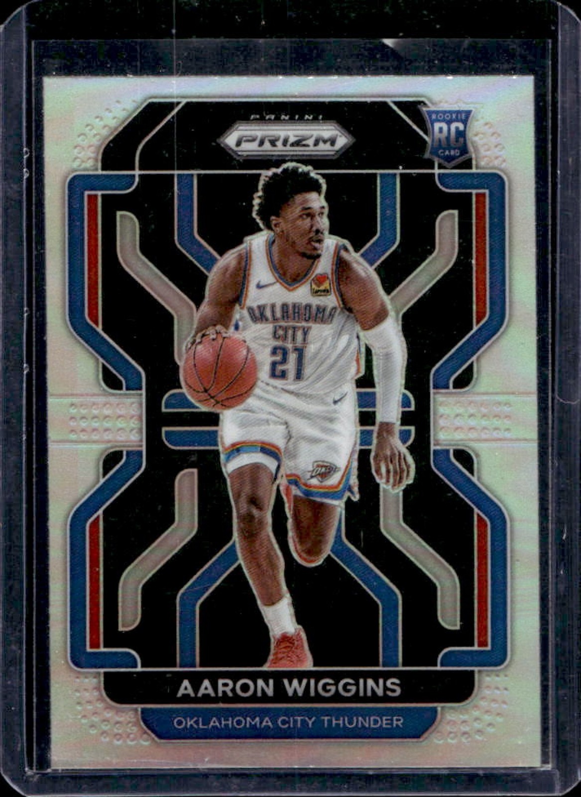 2021-22 Prizm Aaron Wiggins RC Silver Rookie #286 Thunder