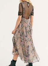 Free People NWT Size Small Gorgeous Friar Park Boho STATEMENT Dress New