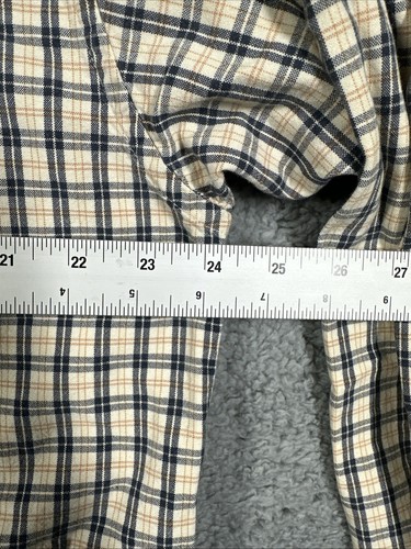 Camicia Nautica Uomo Grande Manica Lunga Vestibilità Classica Bottoni Giallo Navy Plaid - Foto 9 di 12