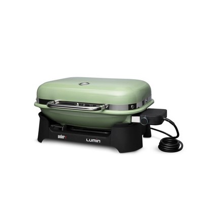 Weber Lumin Portable Outdoor Electric Barbecue Grill for Small Spaces and Tra...
