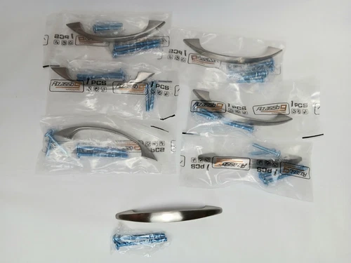 Cabinet Hardware 7 New Arch Brushed Satin Nickel Drawer Pull Handles Alzassbg