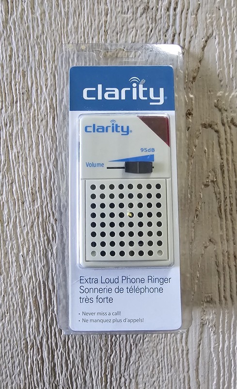 Clarity WR100 Extra Loud Phone Ringer 95db for Landline NIB