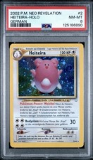 2002 Pokemon DEUTSCH Unlimited Neo Revelation Heiterra-Blissey Holo 2/64 PSA 8