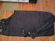 75'' Horze Nevada black turnout waterproof  blanket medium weight 1200D 200g