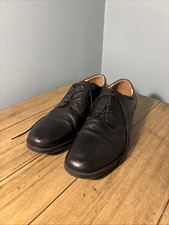 Chaps Mens 96-26844 Black Belmont Cap Toe Leather Oxford Size 13 M Dress Shoes