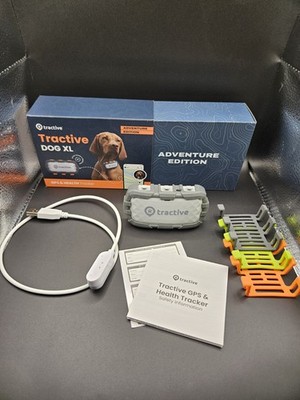 Tractive DOG XL GPS & Health Tracker Adventure Edition Large Dogs w/ Box Charger