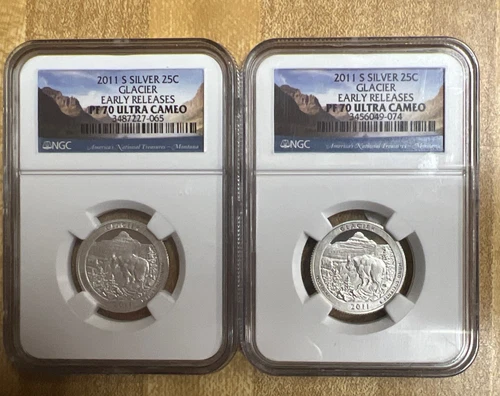 2011 S Silver Glacier quarter NGC PF 70 UC Early Releases Free Shipping