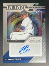 2021 Panini Prizm Edwar Colina #DS-EC Debut Signatures RC Auto Twins