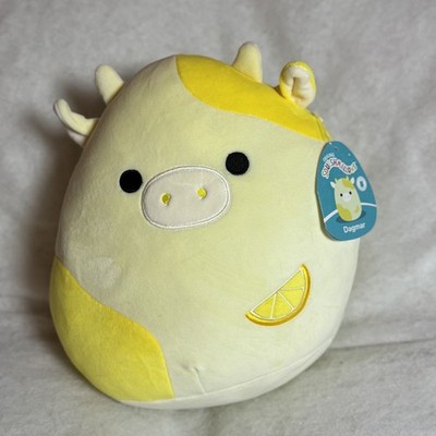 Squishmallows Dagmar the Cow Lemon Slice 11'' Plush, New with Tags 