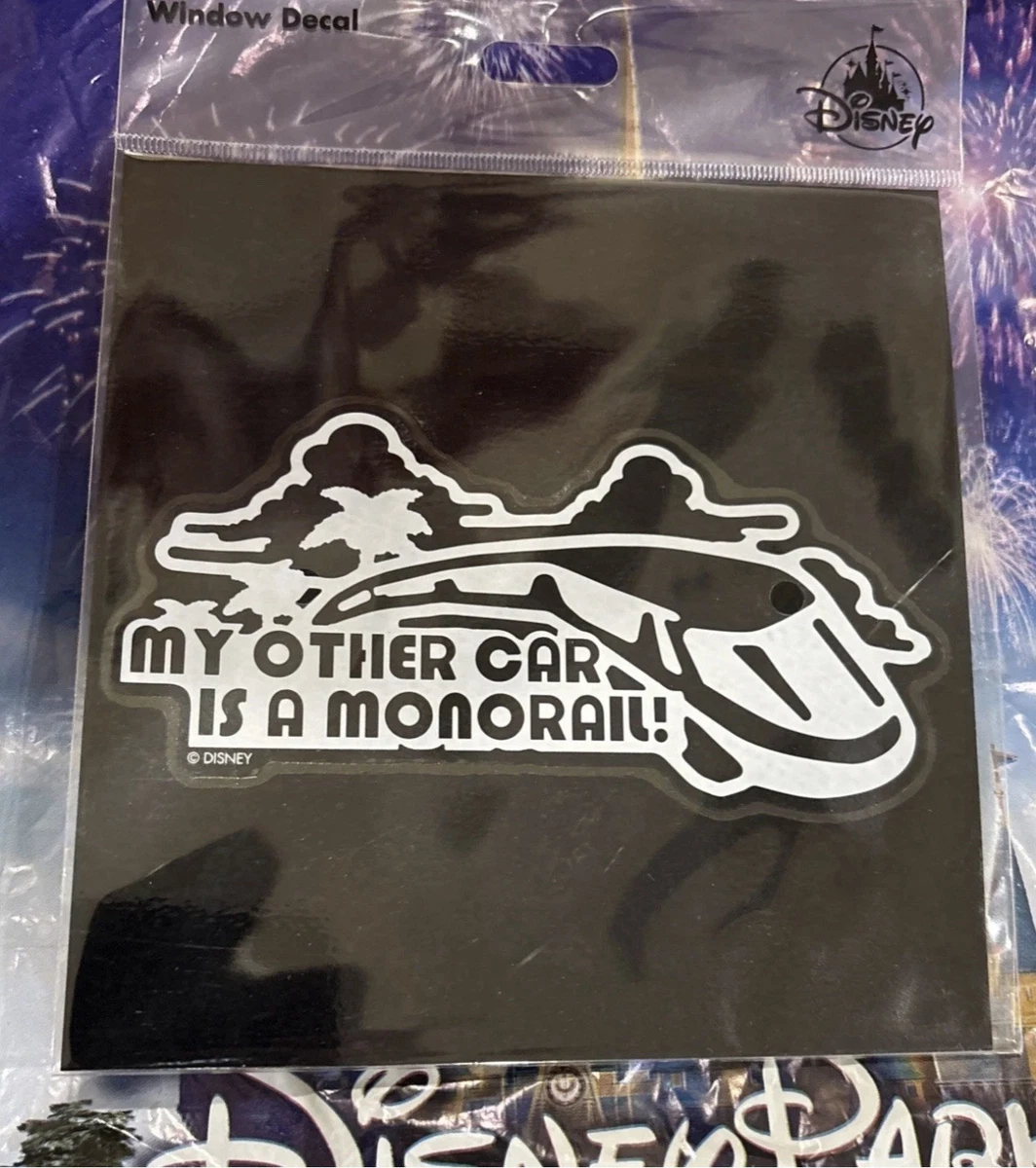 MI OTRO COCHE ES UN MONORRIEL Walt Disney World Vinilo Ventana Adhesivo WDW
