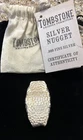 5 Oz Silver .999 Scottsdale Mint Tombstone Nugget Bar Cloth Bag & COA