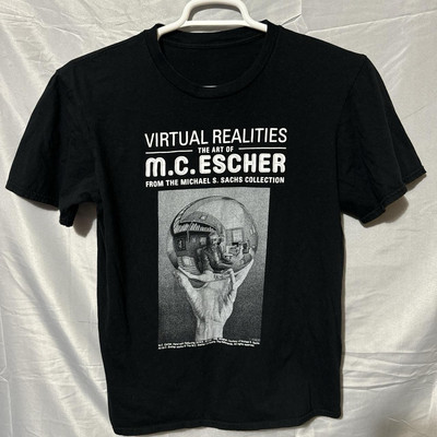 M.C. Escher T-Shirt Reflecting Sphere Size Large Museum Of Fine Arts Houston Art