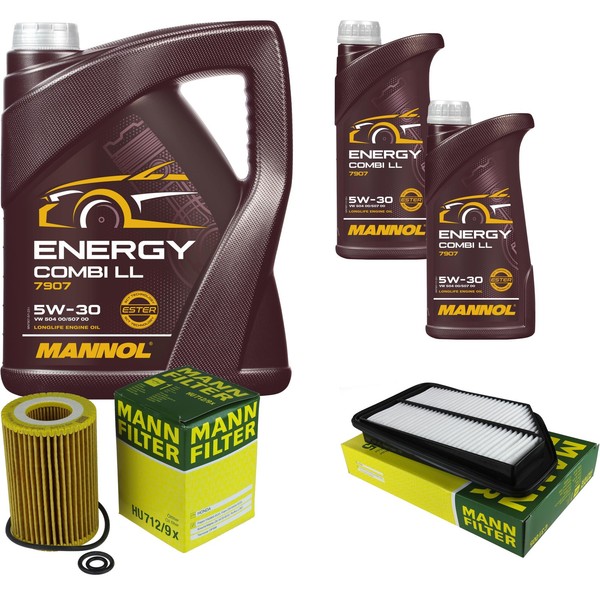 Inspektionspaket 7L Mannol Energy 5W-30 FüR Honda Civic Viii Hatchback 2.2 Ctdi-image