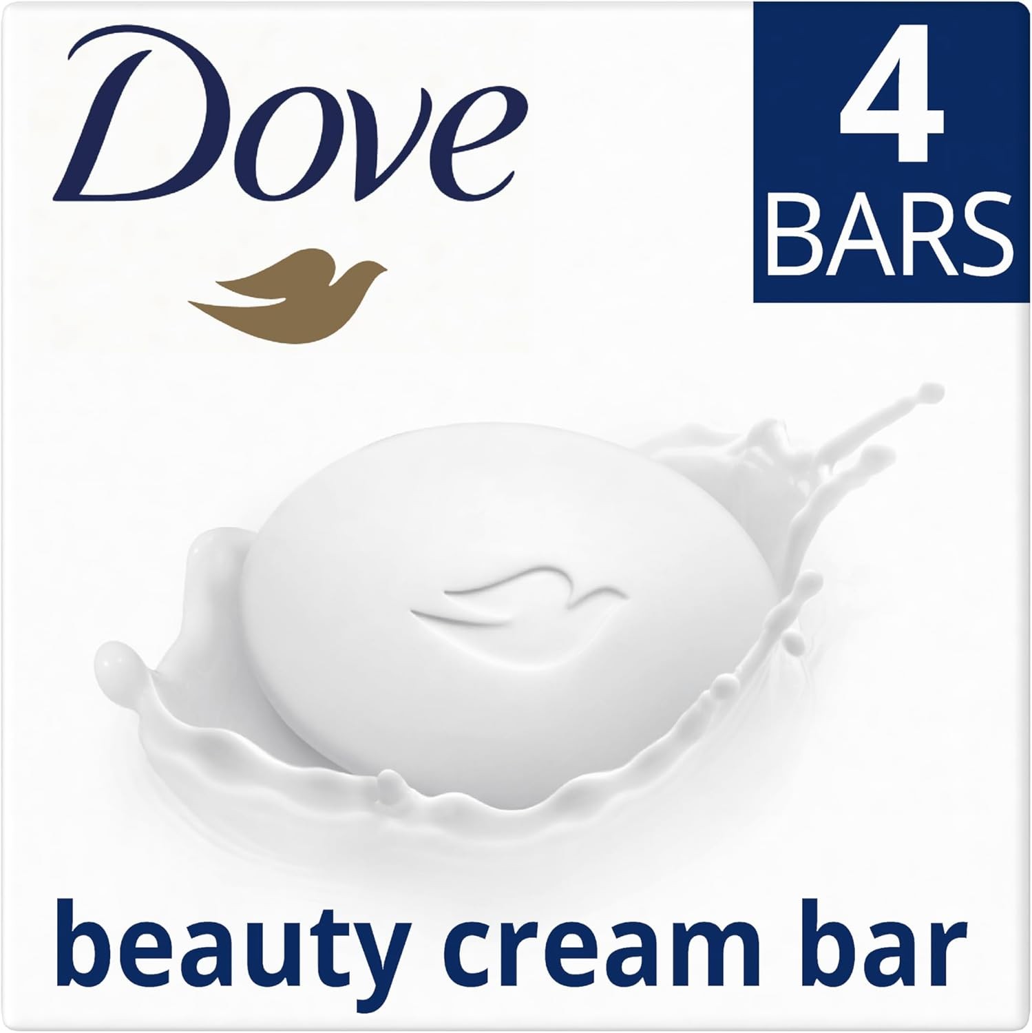 Dove Original Beauty Bar Soap with ¼ moisturising cream for softer, smoother,