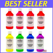 Fluorescent Neon Paint Kit 8 Colors Black Light Reactive