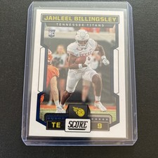 2023 Score Football #397 Jahleel Billingsley (RC) - Tennessee Titans