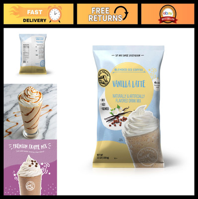 Vanilla Latte Blended Ice Coffee Mix, 3.5 lb Powdered Instant Drink, Hot or Cold