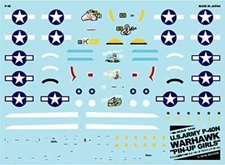 A-498 1/144 U.S. Army P-40N Warhawk “Pinup Girl Decal Only Made in Japan