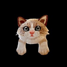 Cat Iron On Patch For Pockets So Cute  ONE FREE CAT STICKER 