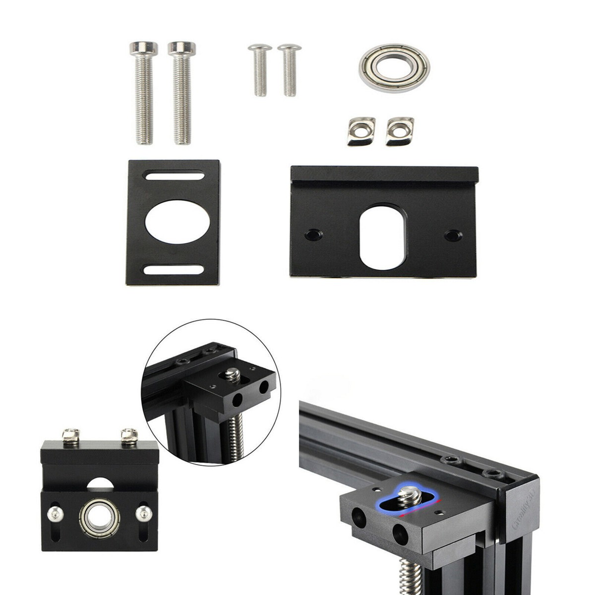 ender.rr Adjustable Z-axis Lead Screw Mount for Cr-10 Ender-3 V2/3pro